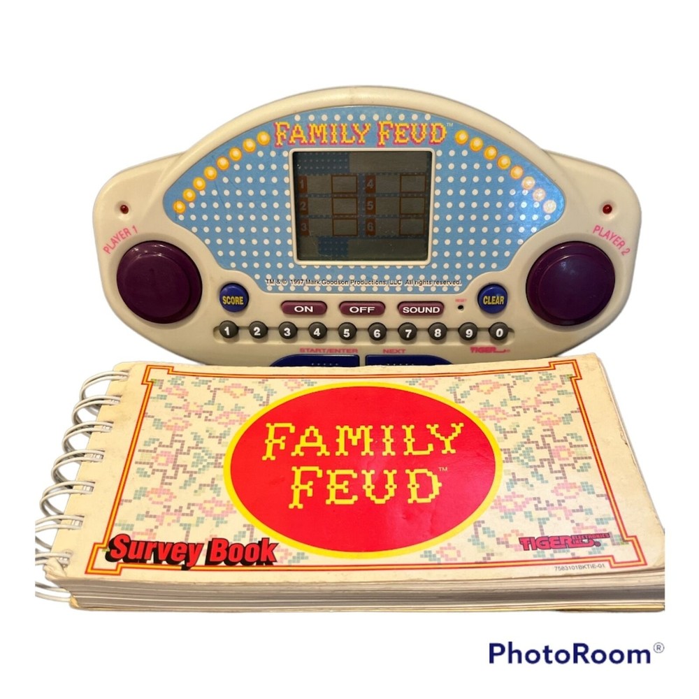 Vintage 1997 Family Feud Handheld Game 90s Game Show